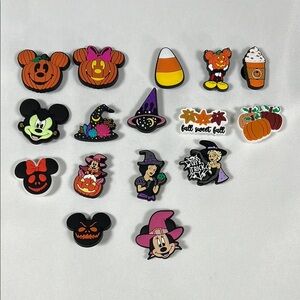HALLOWEEN DISNEY MICKEY THEMED SHOE CHARMS CROCS SET‎ OF 16
